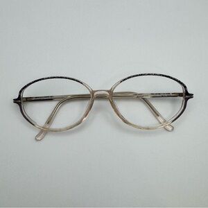 Silhouette SPX M1911 55-14-135 Black and Tan Oval Glasses